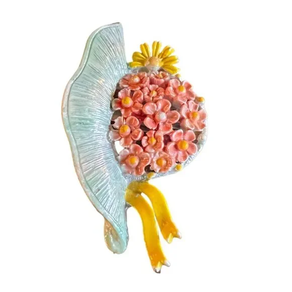 Vintage Beatrix Jewelry BJ Jewel Flower Pin Brooch Accessory - Picture 4 of 16